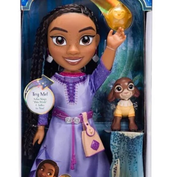Disney Wish Large 15 inch Singing Asha Doll (NIB) - Picture 1 of 7